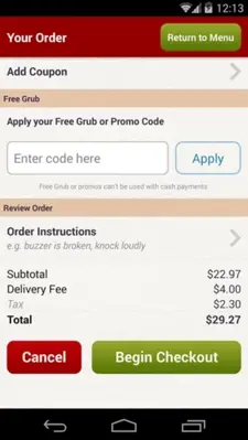 GrubHub Food Delivery android App screenshot 0