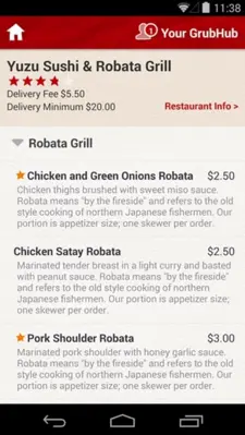 GrubHub Food Delivery android App screenshot 2