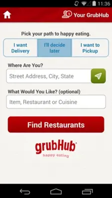 GrubHub Food Delivery android App screenshot 4